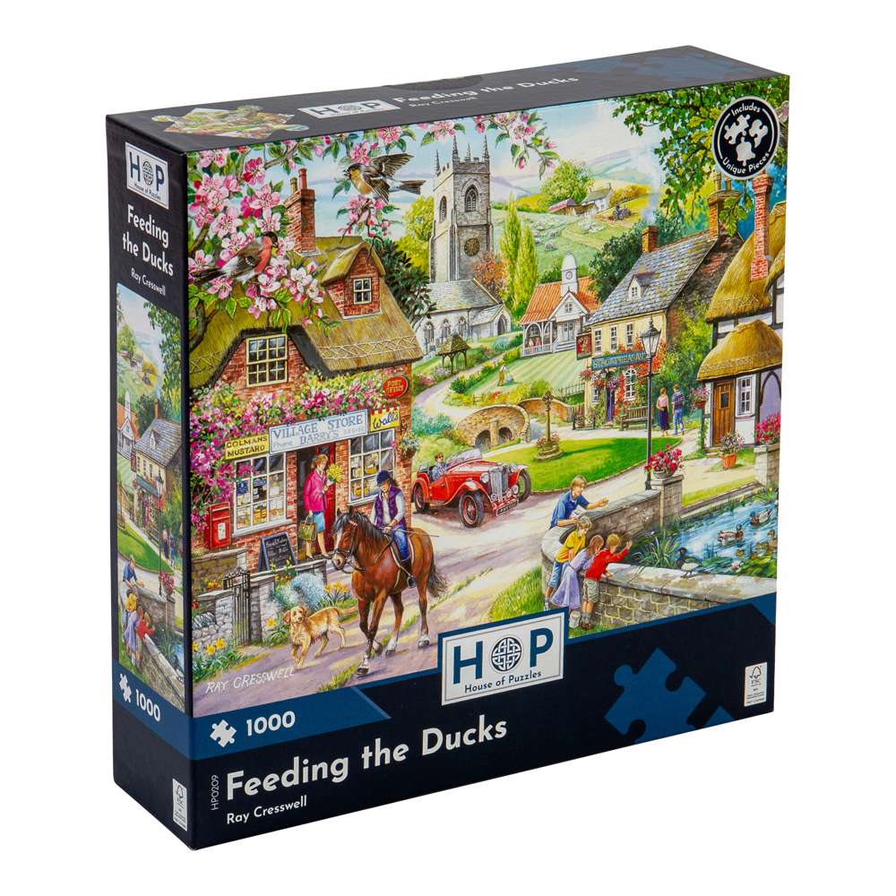 Feeding The Ducks - 1000 Piece Jigsaw Puzzle