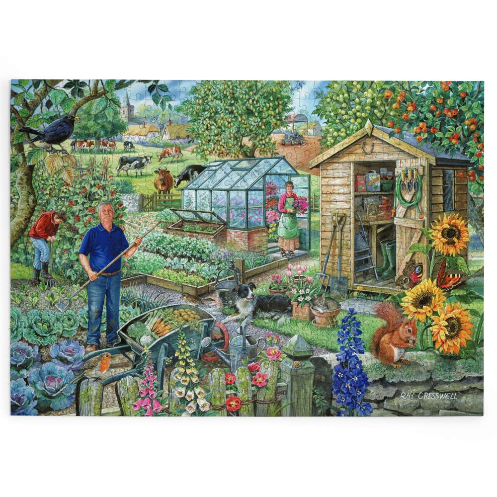 At The Allotment - BIG 500 Piece Jigsaw Puzzle