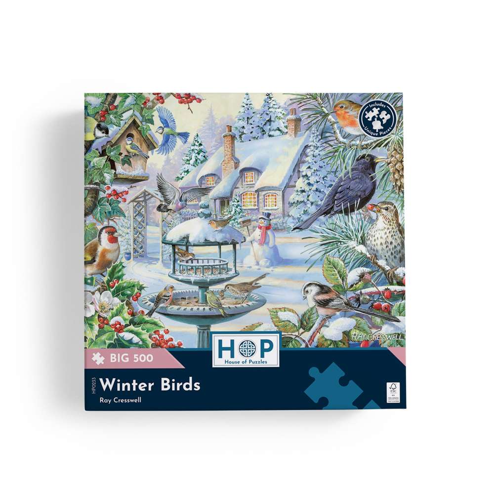 Winter Birds - BIG 500 Piece Jigsaw Puzzle
