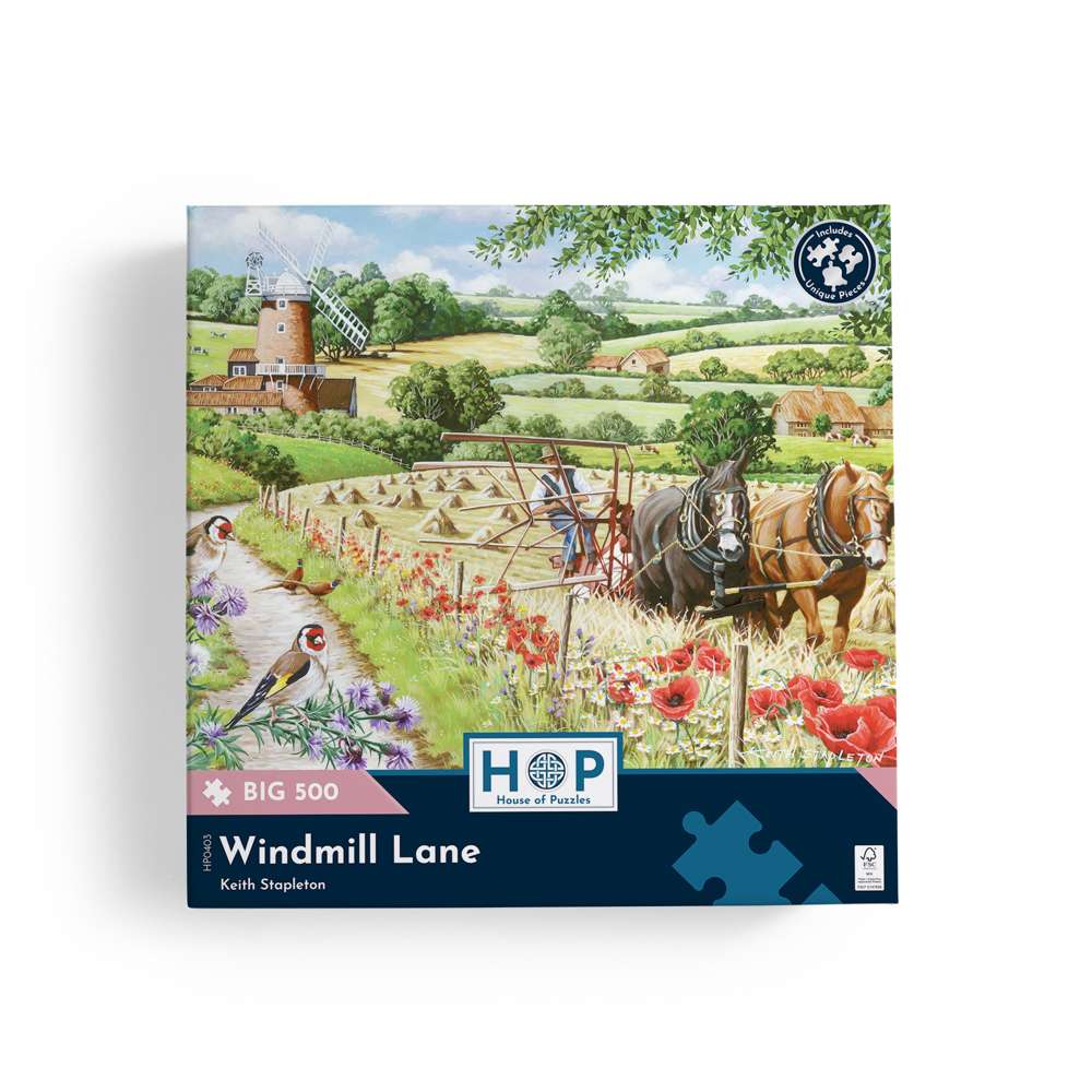 Windmill Lane - BIG 500 Piece Jigsaw Puzzle