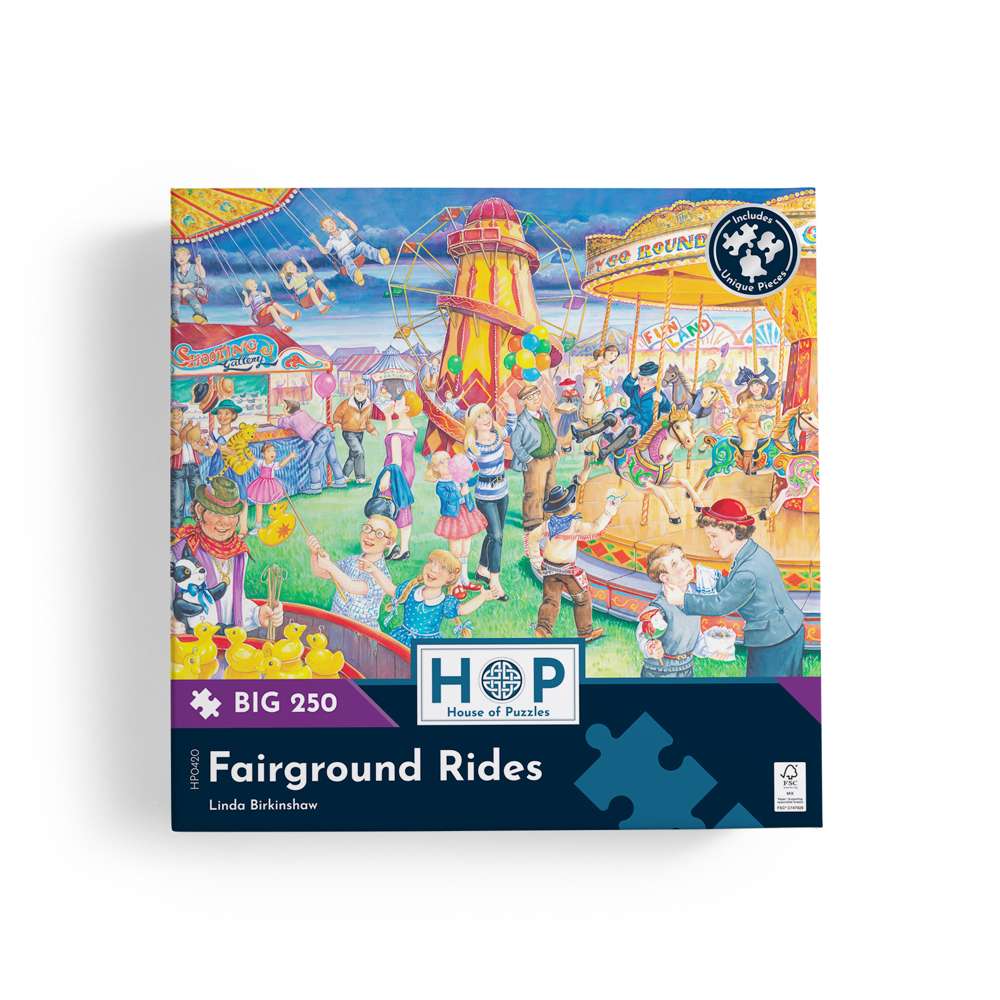 Fairground Rides - BIG 250 Piece Jigsaw Puzzle