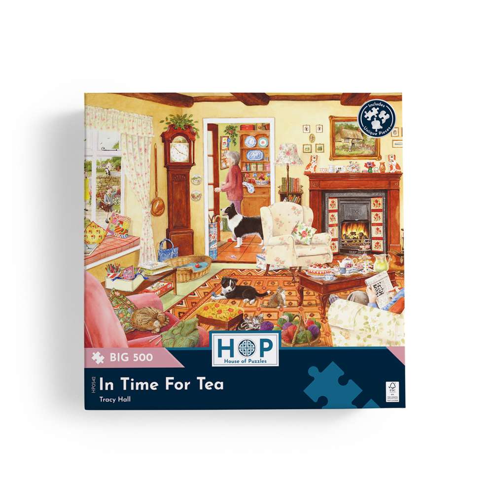 In Time For Tea - BIG 500 Piece Jigsaw Puzzle