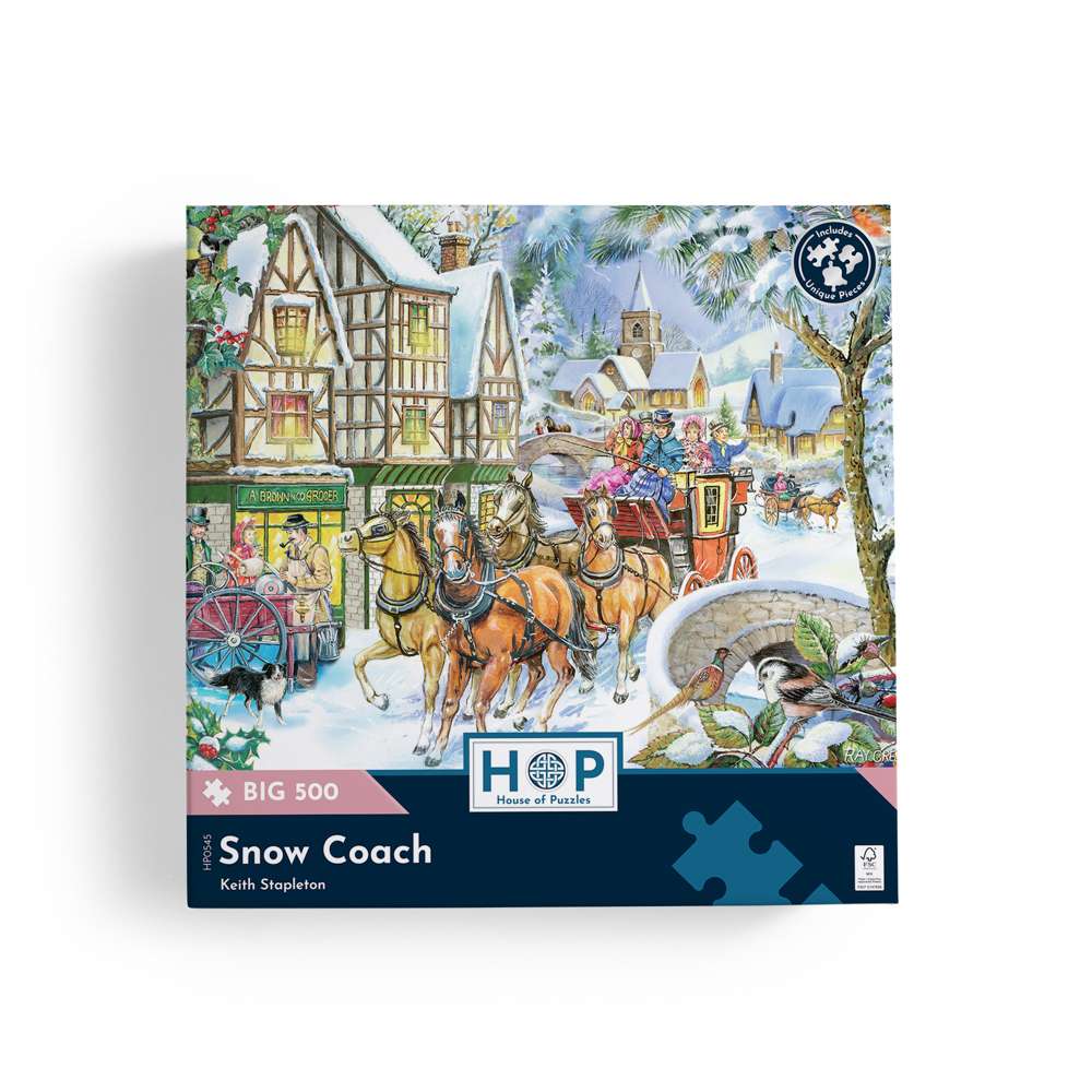 Snow Coach - BIG 500 Piece Jigsaw Puzzle