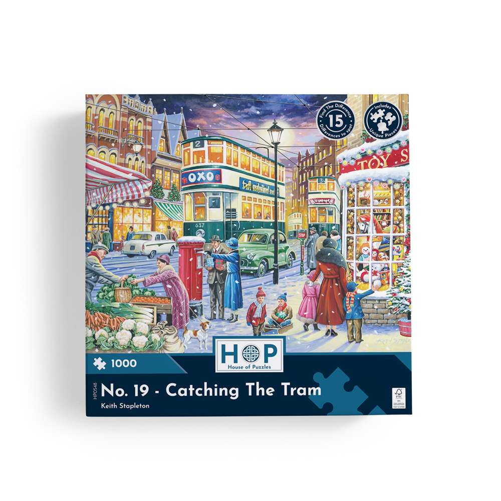 No.19 - Catching The Tram - 1000 Piece Jigsaw Puzzle