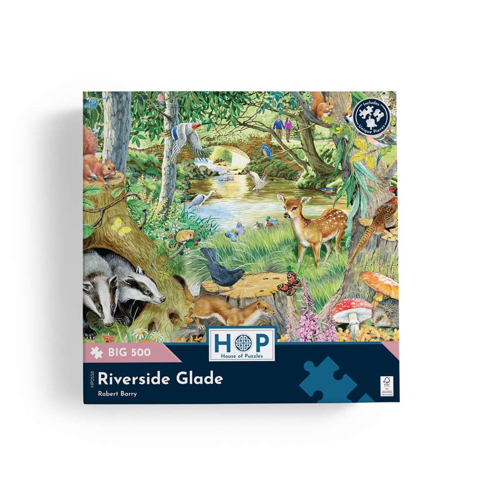 Riverside Glade - BIG 500 Piece Jigsaw Puzzle