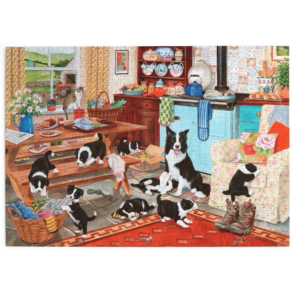 Collie Wobbles - 1000 Piece Jigsaw Puzzle
