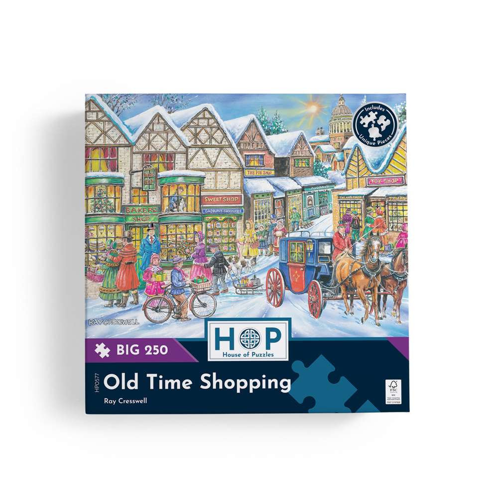 Old Time Shopping - BIG 250 Piece Jigsaw Puzzle
