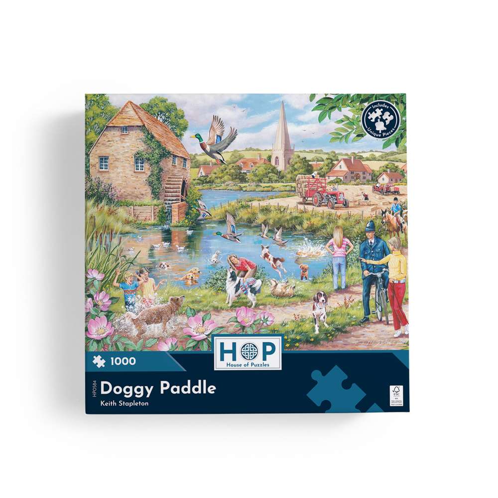 Doggy Paddle - 1000 Piece Jigsaw Puzzle