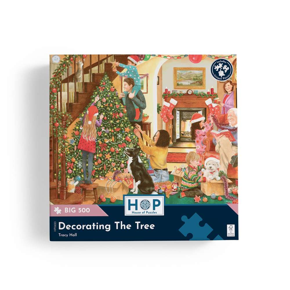 Decorating The Tree - BIG 500 Piece Jigsaw Puzzle