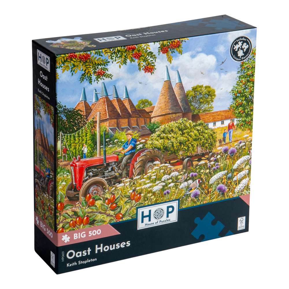 Oast Houses - BIG 500 Piece Jigsaw Puzzle