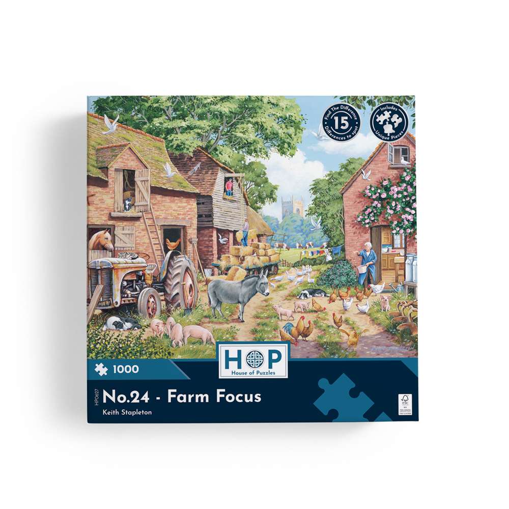 No.24 - Farm Focus - 1000 Piece Jigsaw Puzzle