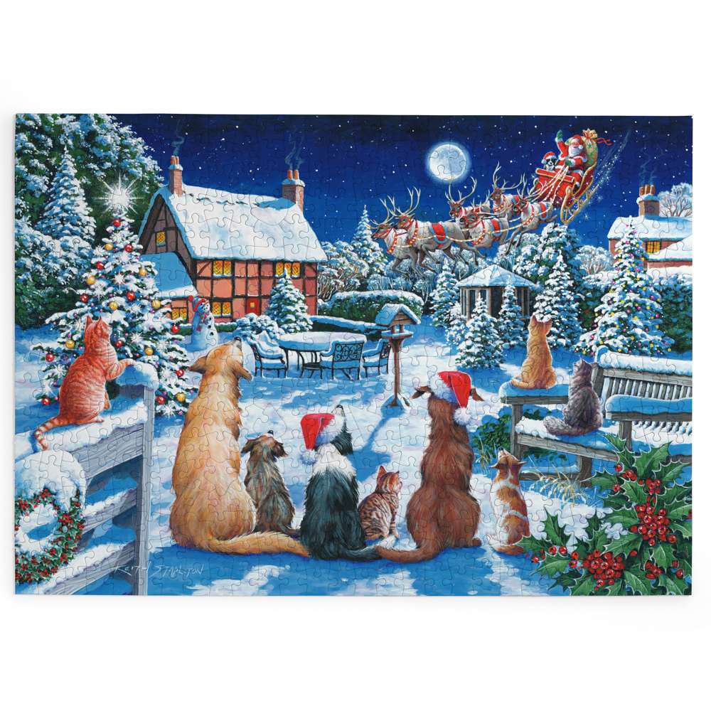 No.19 - Santa Paws BIG 500 Puzzle