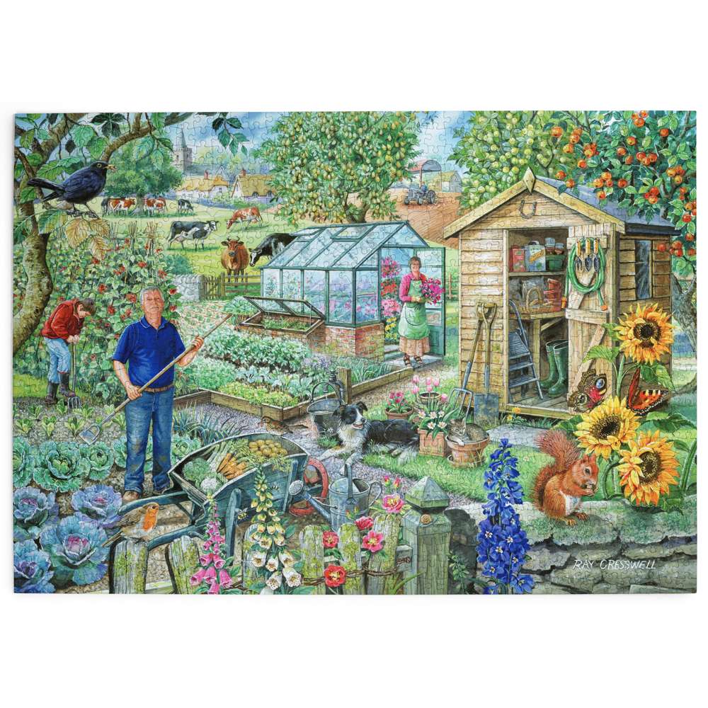 At The Allotment 1000 Piece Puzzle