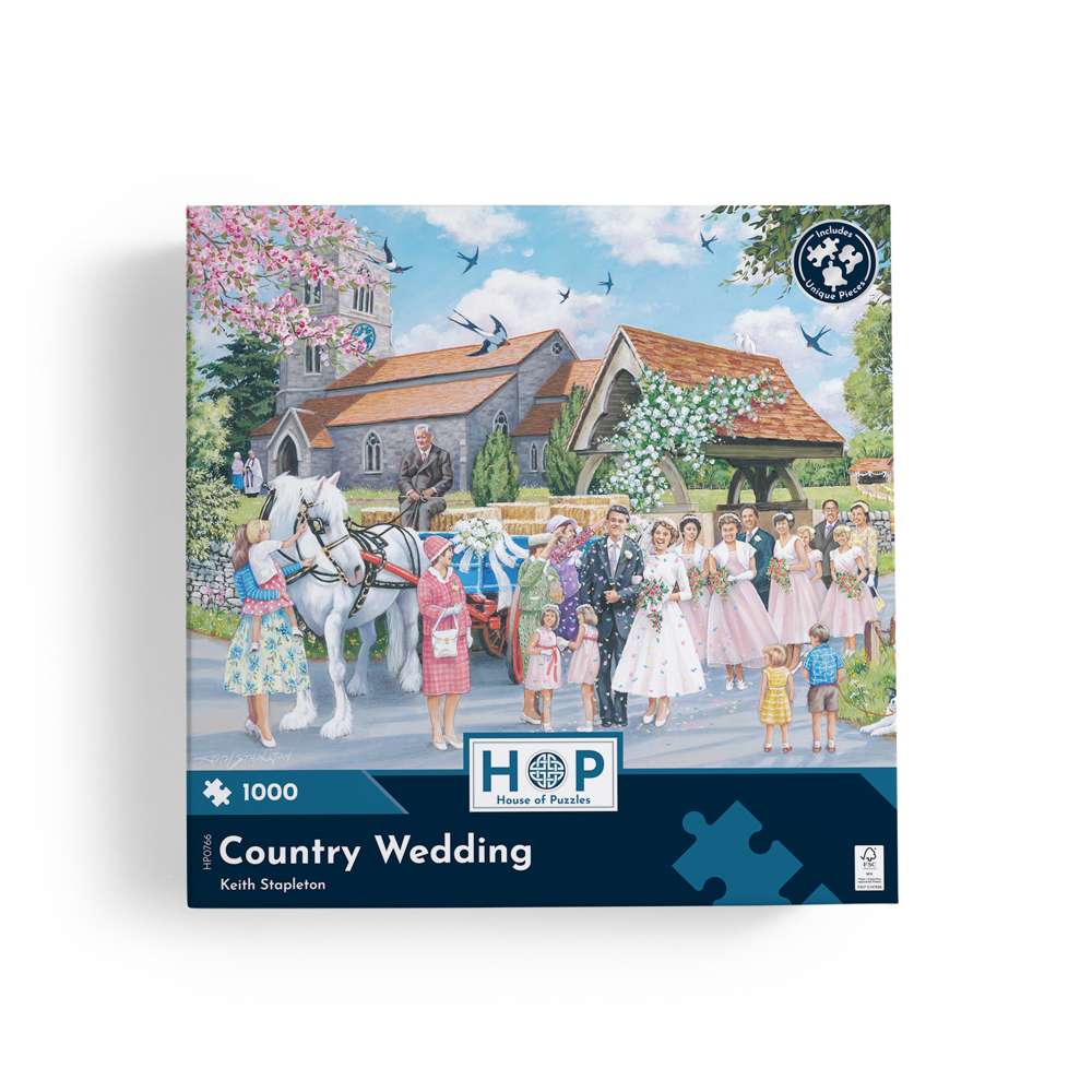 Country Wedding 1000 Piece Puzzle