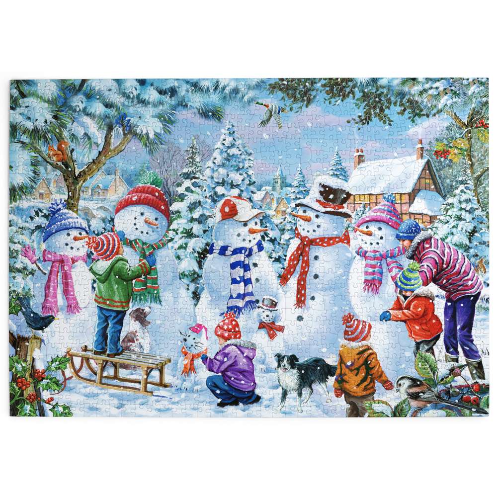 Seven Silly Snowmen 1000 Piece Puzzle