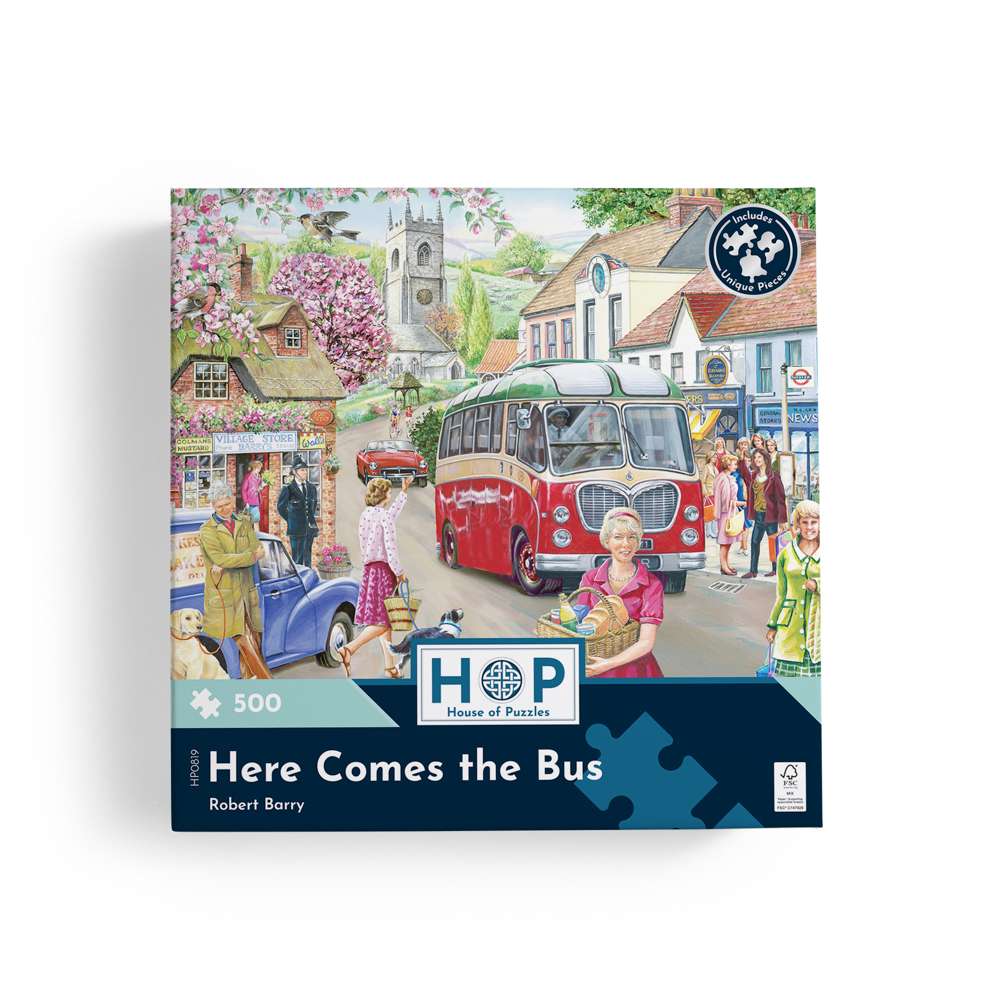 Here Comes the Bus 500 Piece Puzzle