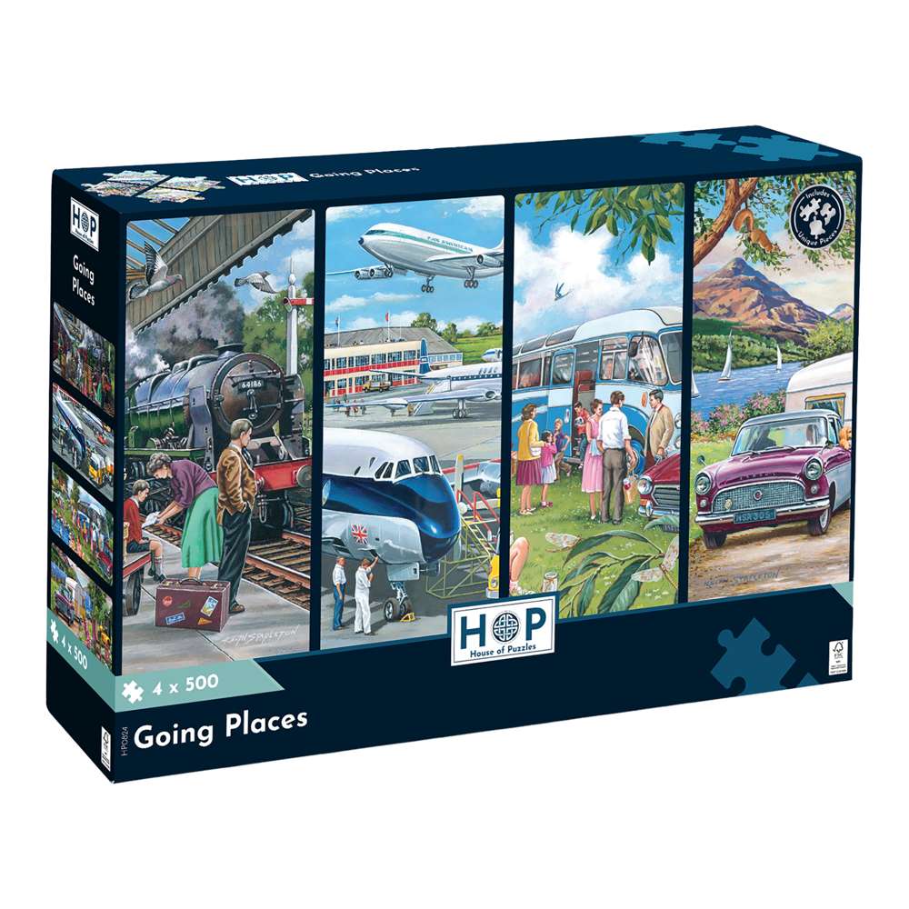 4 x 500 - Going Places 500 Piece Puzzle