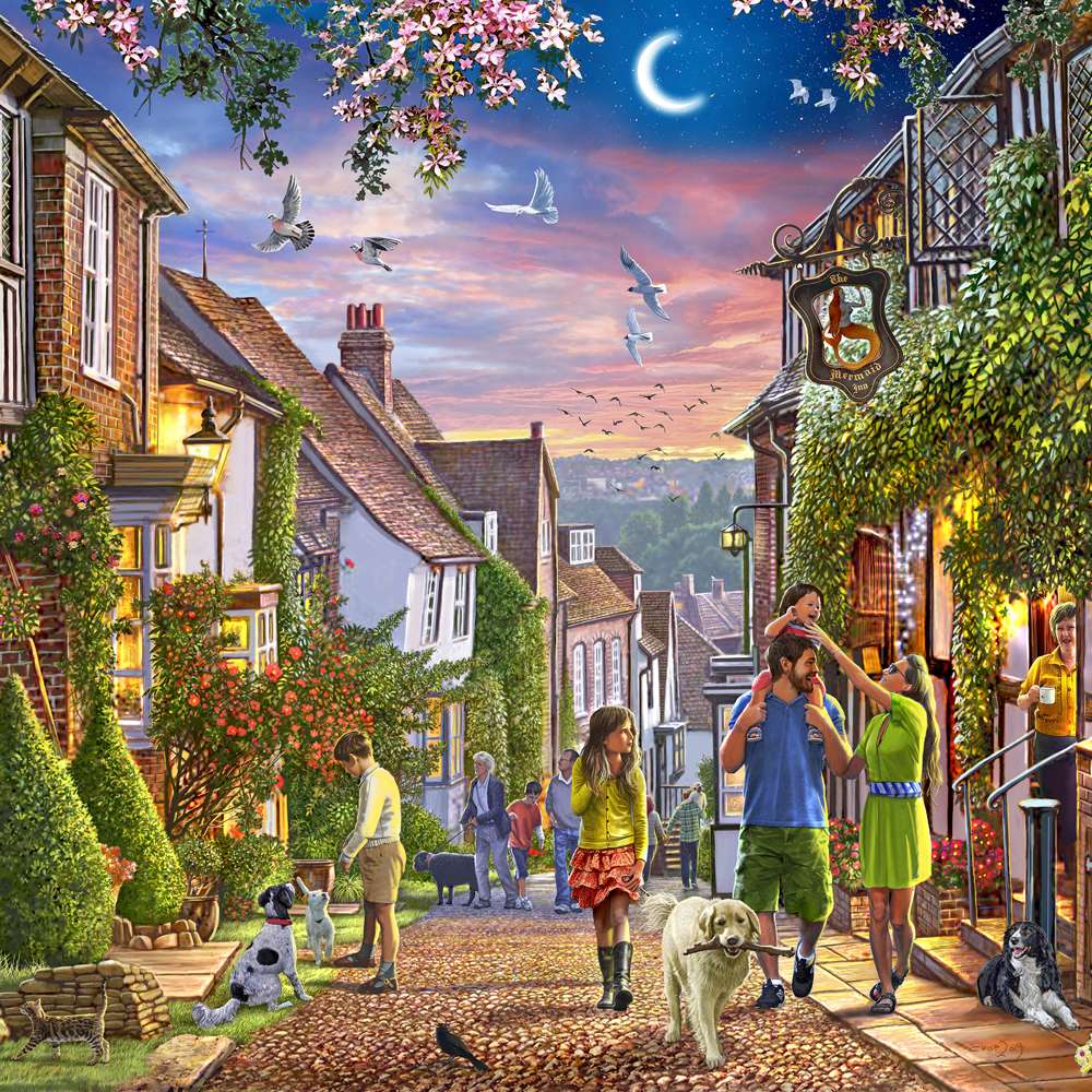 Mermaid Street 1000 Piece Puzzle