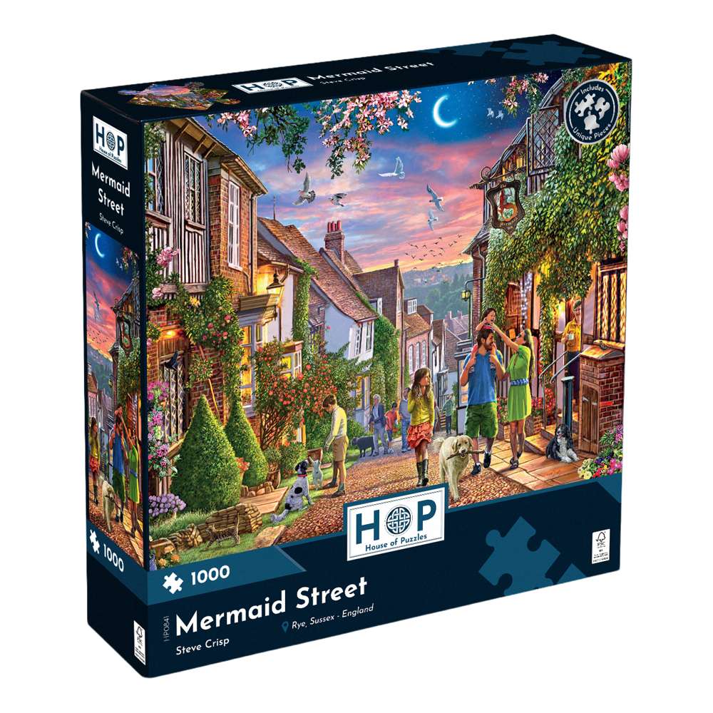 Mermaid Street 1000 Piece Puzzle