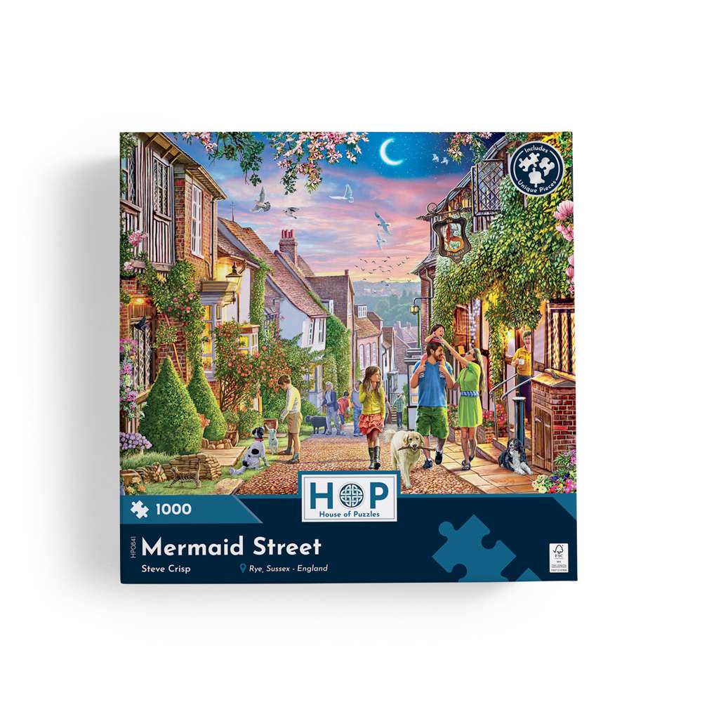 Mermaid Street 1000 Piece Puzzle