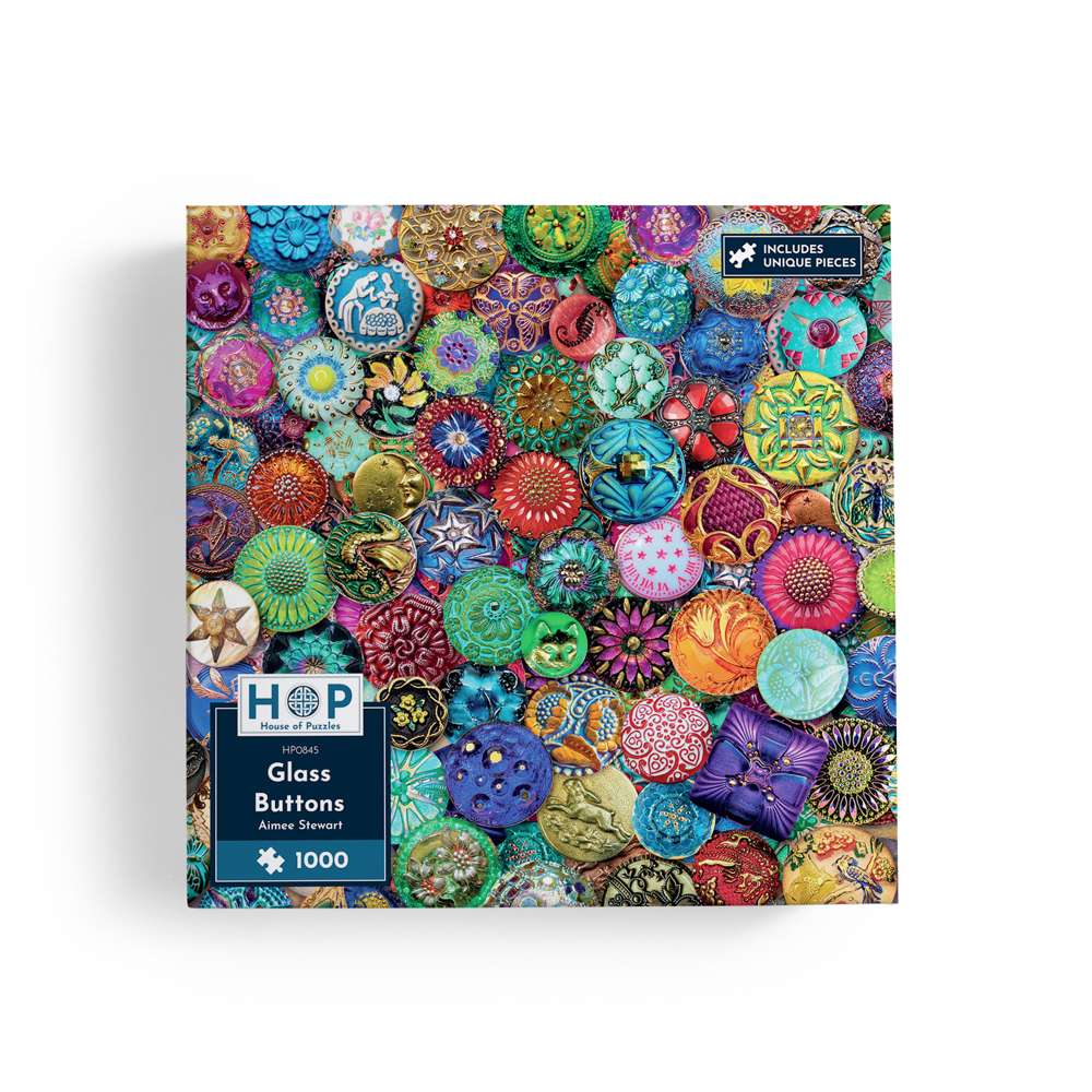 Glass Buttons 1000 Piece Puzzle