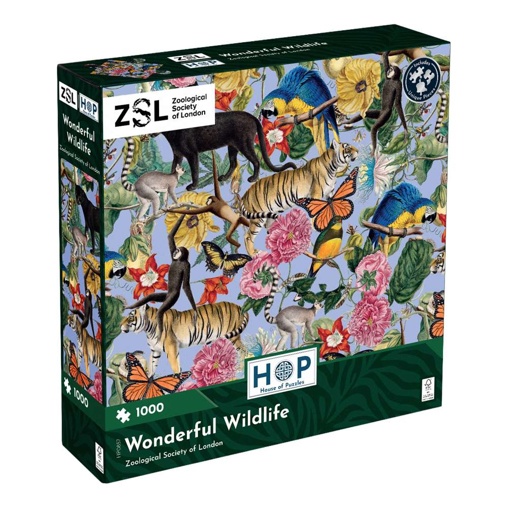ZSL Wonderful Wildlife 1000 Piece Puzzle