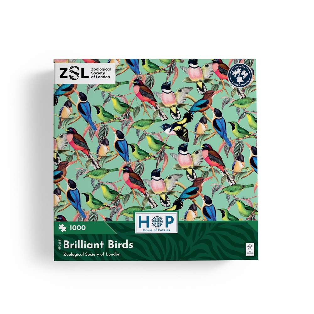 ZSL Brilliant Birds 1000 Piece Puzzle