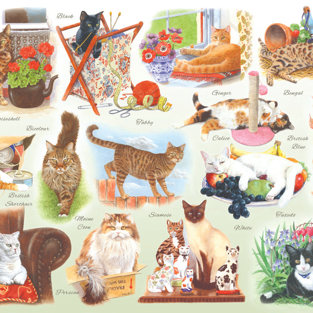 A Clowder of Cats BIG 500 Puzzle