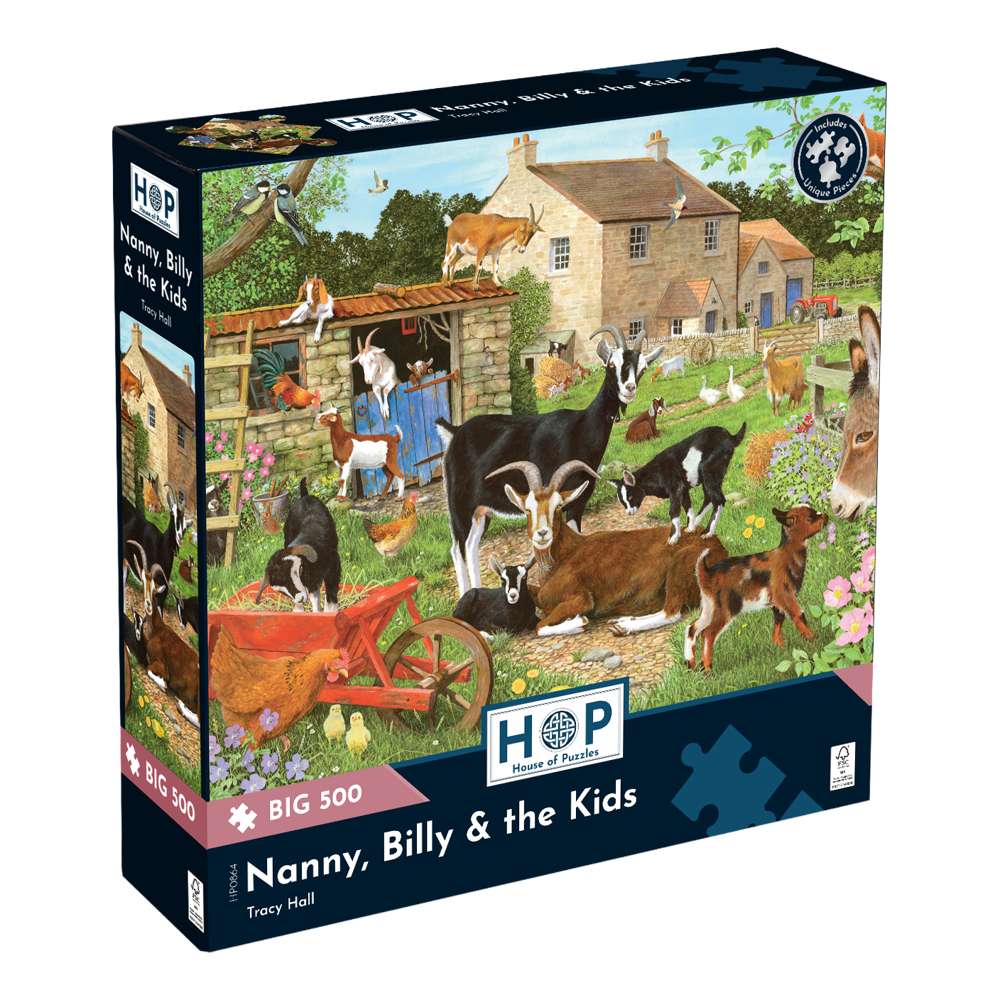 Nanny, Billy & the Kids BIG 500 Puzzle