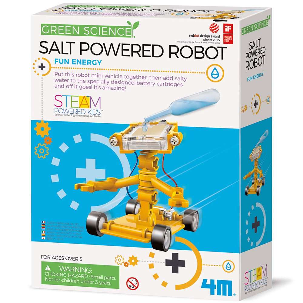4M Green Science Salt-Powered Robot STEM Learning Kit