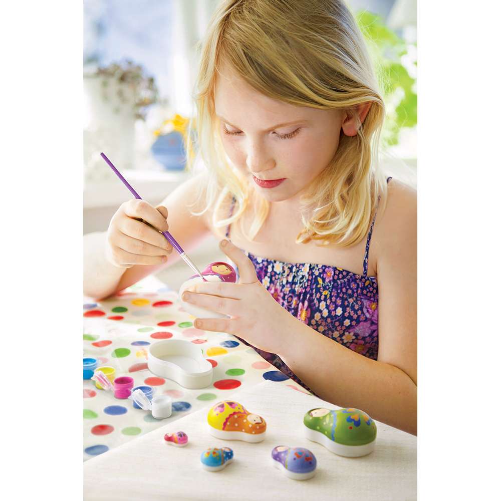 Paint Your Own Trinket Box - Russian Dolls