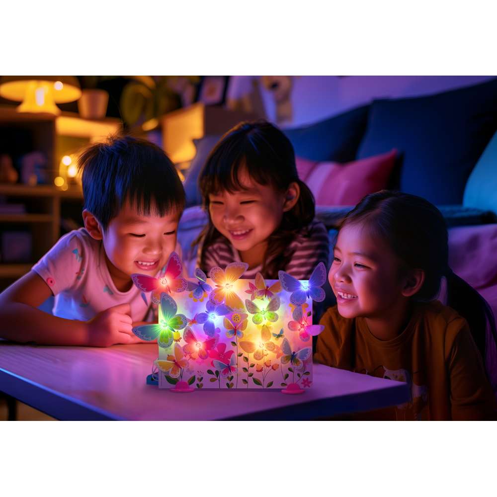 Kidzmaker - Glow 3D Butterfly Canvas