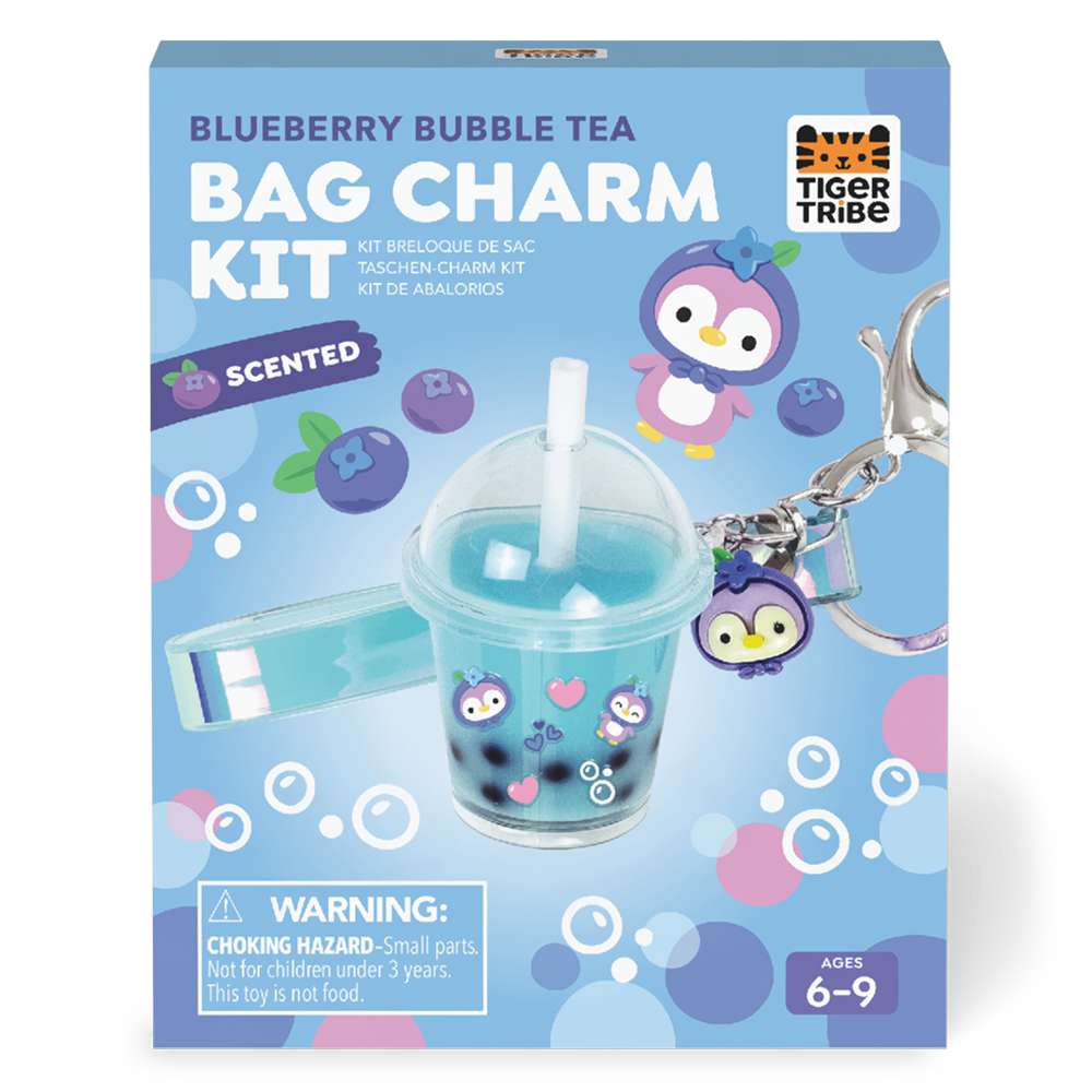 Bag Charm Kit - Blueberry Bubble Tea