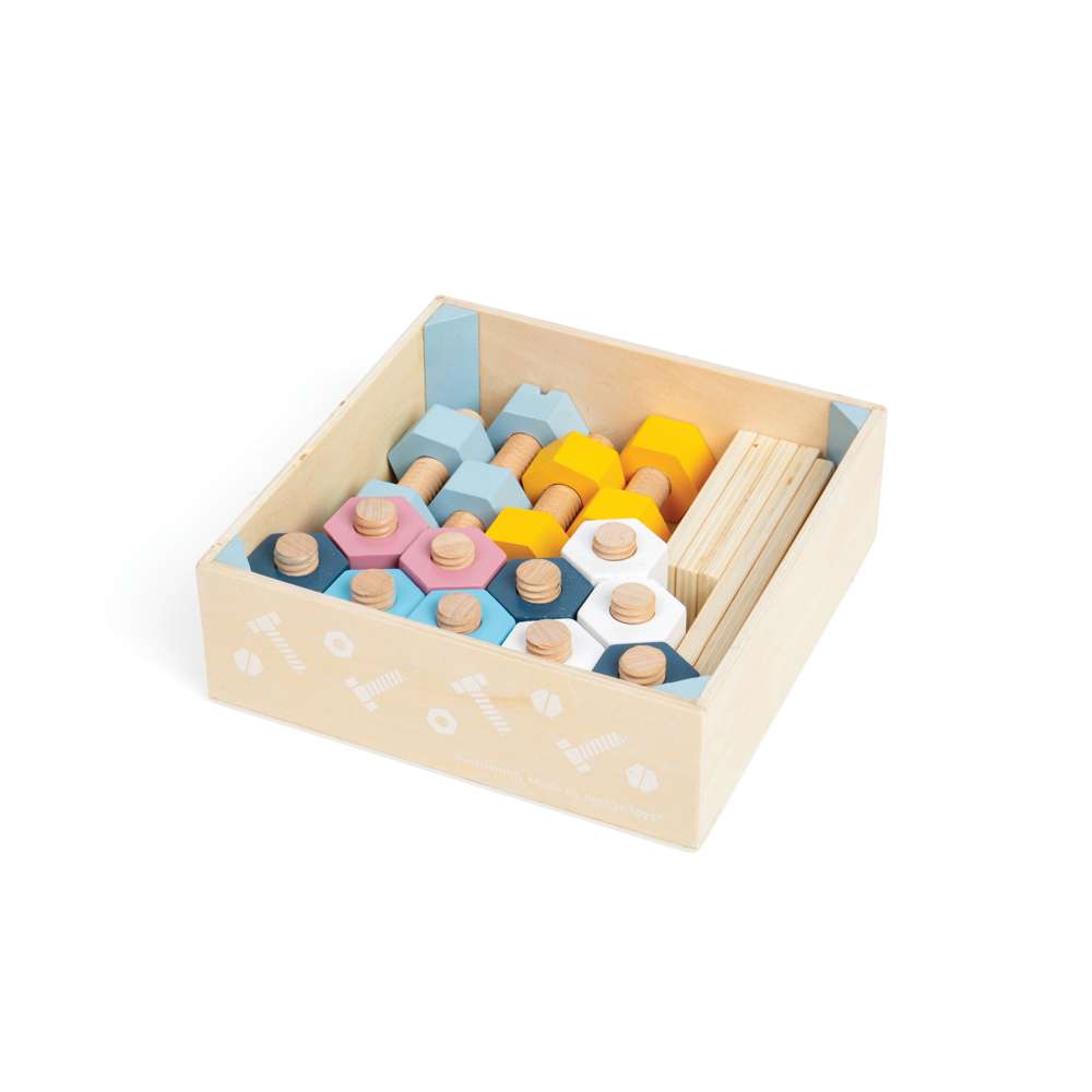FSC® Certified Crate of Nuts & Bolts