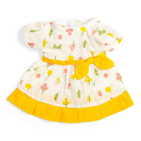 Patterned Dress Yellow Trim - Small
