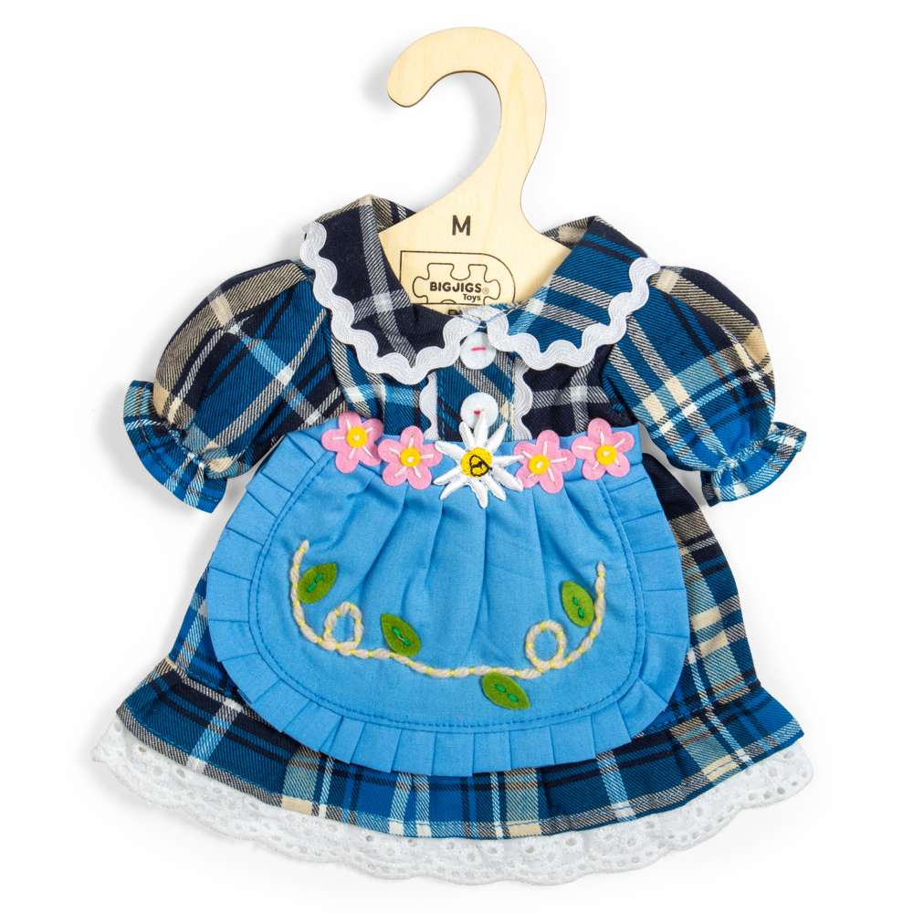 Checkered Blue Dress - Medium
