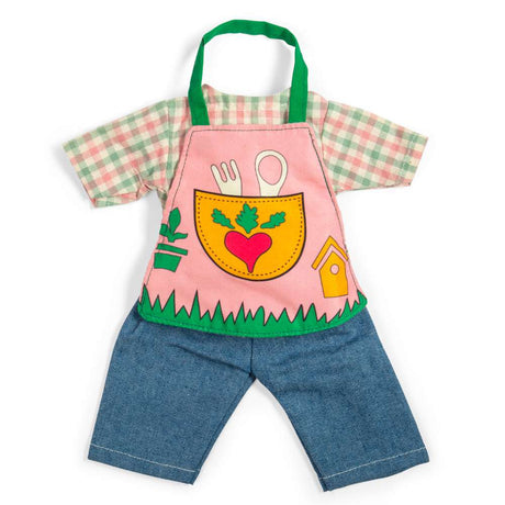 Checkered Shirt Gardening Outfit - Medium