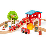 Fire Station Train Set