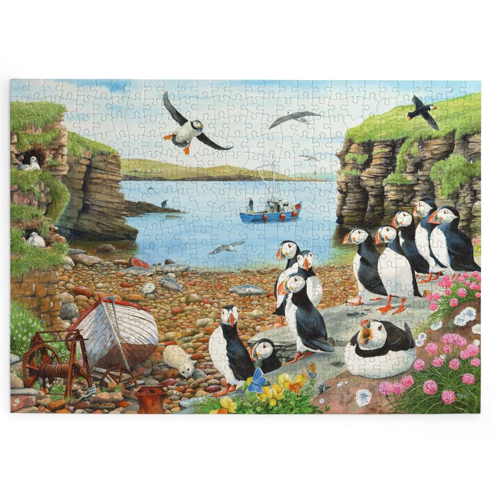 Puffin Parade - BIG 500 Piece Jigsaw Puzzle