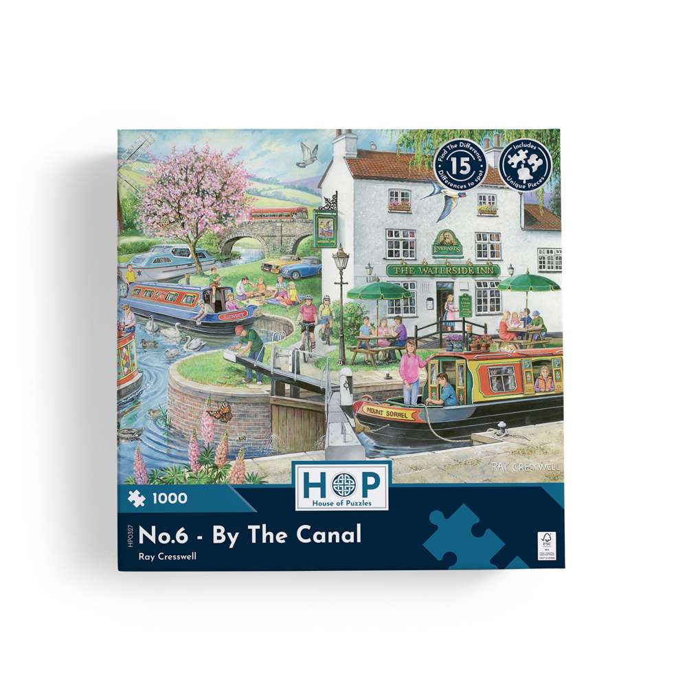 No.6 - By The Canal - 1000 Piece Jigsaw Puzzle