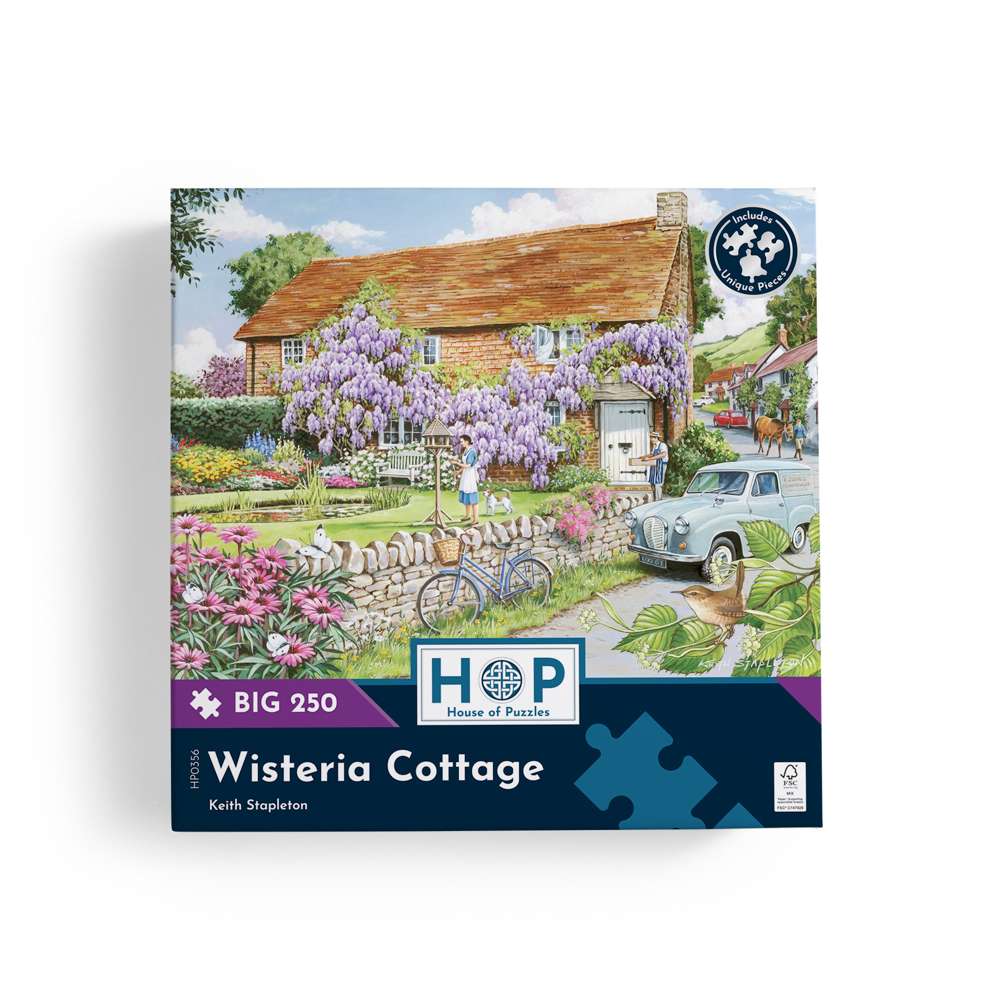 Wisteria Cottage - BIG 250 Piece Jigsaw Puzzle