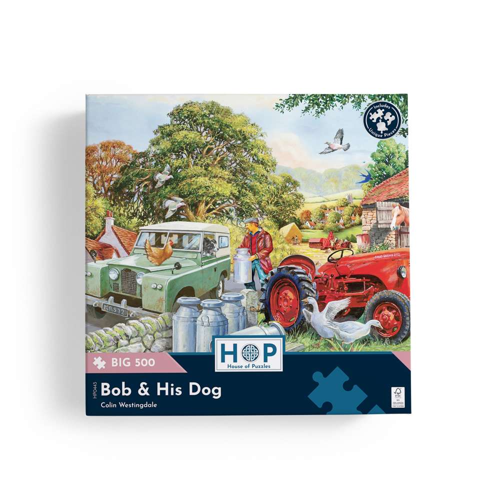 Bob & His Dog - BIG 500 Piece Jigsaw Puzzle