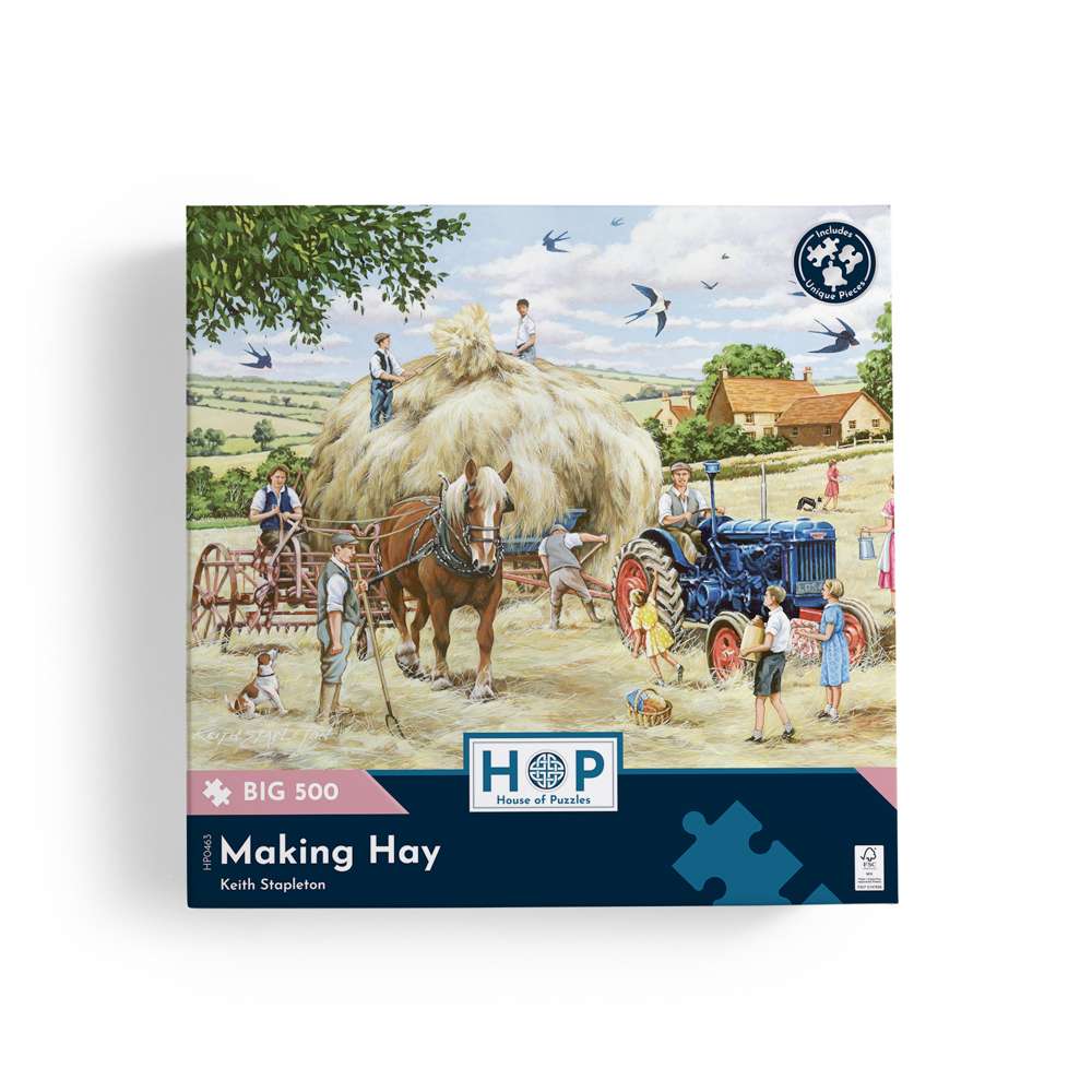 Making Hay - BIG 500 Piece Jigsaw Puzzle