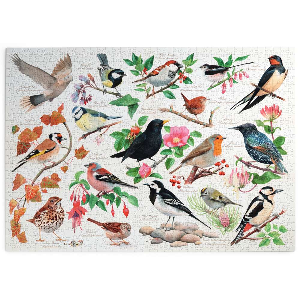 Birds In My Garden - 1000 Piece Jigsaw Puzzle