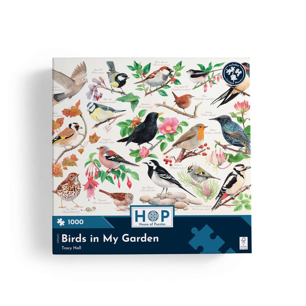Birds In My Garden - 1000 Piece Jigsaw Puzzle