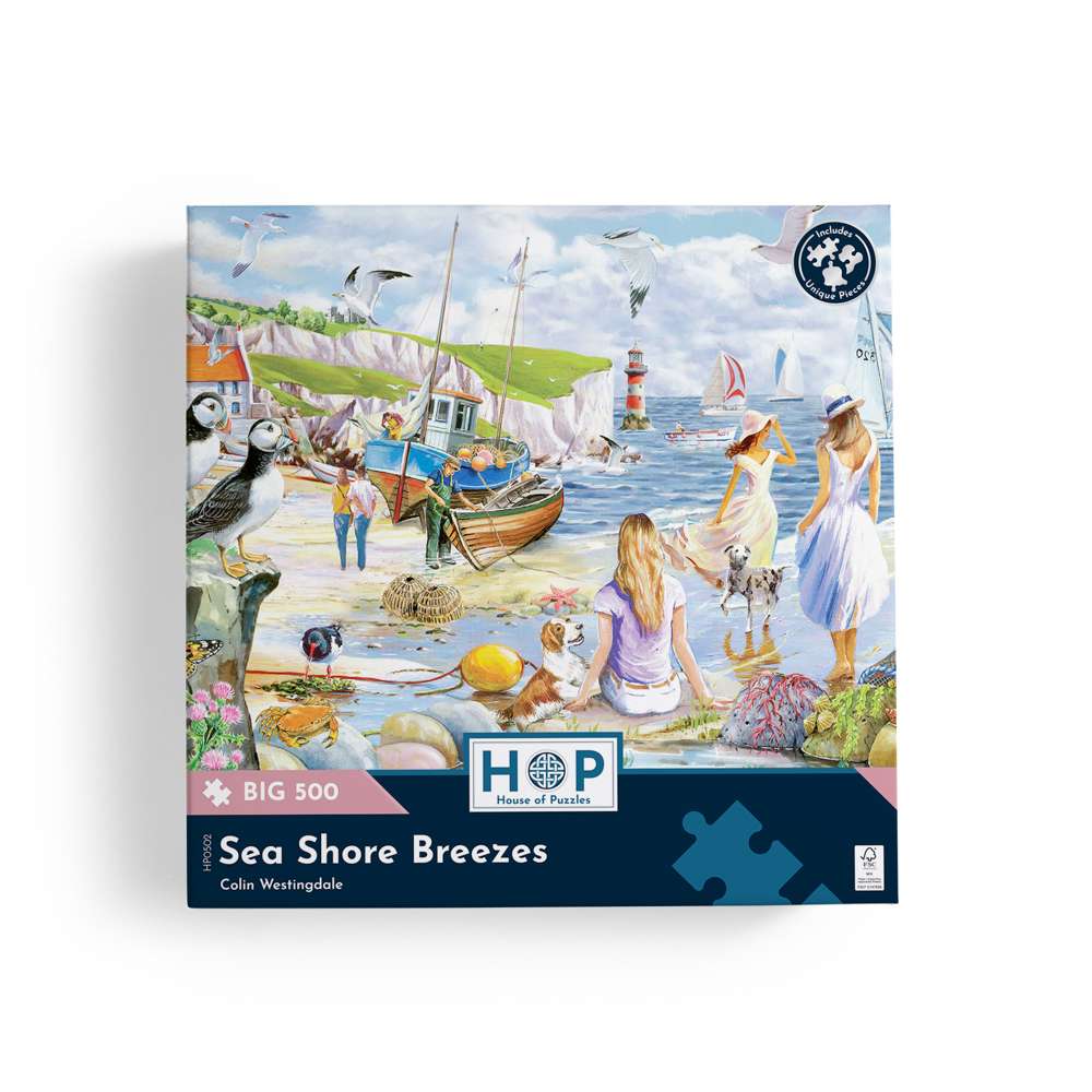 Sea Shore Breezes - BIG 500 Piece Jigsaw Puzzle