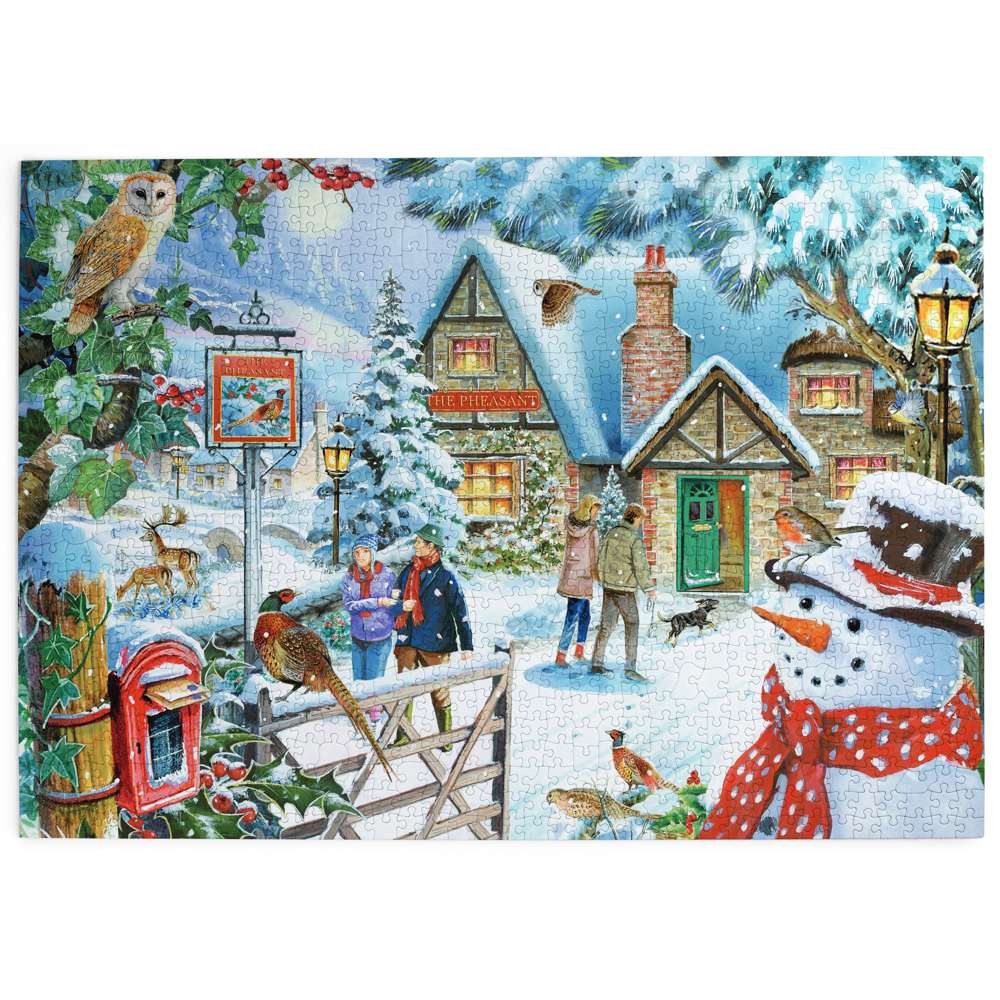 Snowman's View - 1000 Piece Jigsaw Puzzle