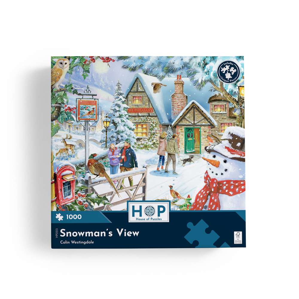 Snowman's View - 1000 Piece Jigsaw Puzzle