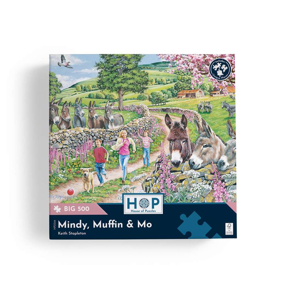 Mindy, Muffin & Mo - BIG 500 Piece Jigsaw Puzzle