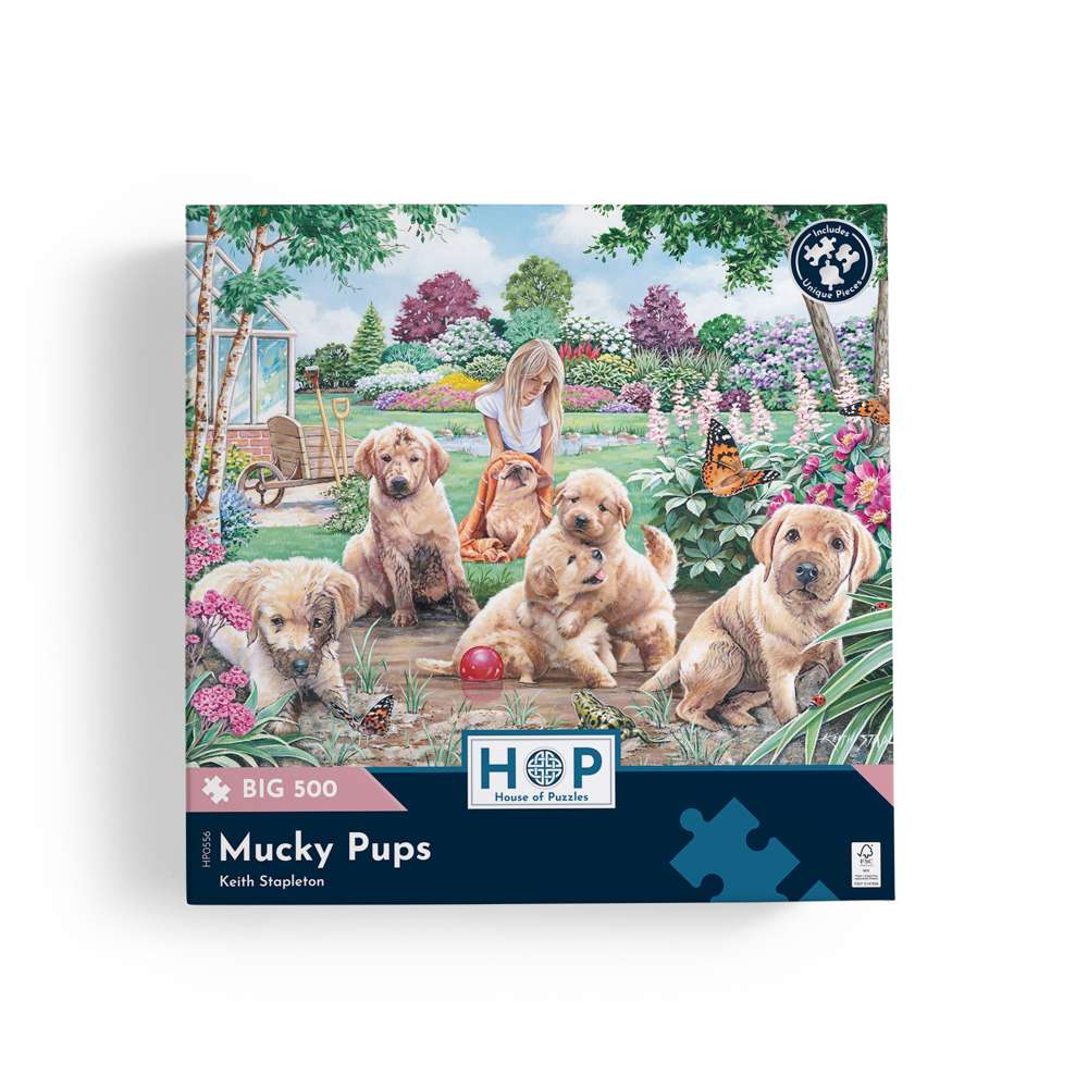 Mucky Pups - BIG 500 Piece Jigsaw Puzzle